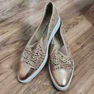 Karl Lagerfeld- NEW no Tags,  Rose Gold  Slip On Shoes